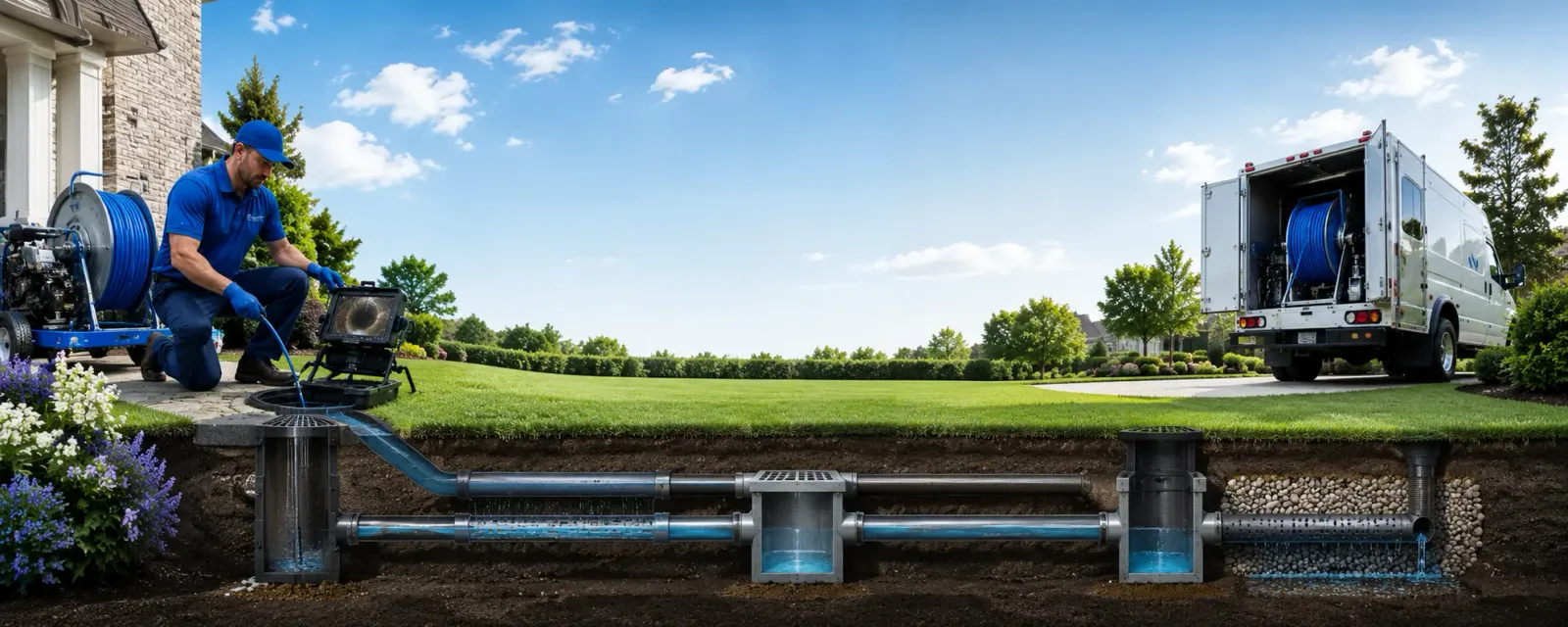 Outdoor drain cleaning information for Norton, VT